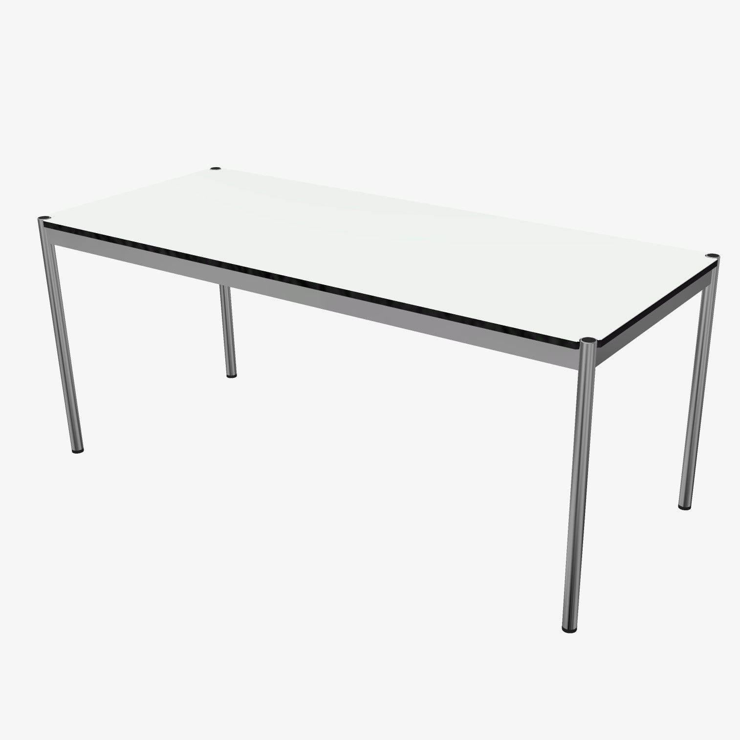 美品■USMハラー■ハラーテーブル■15万円■ホワイト/ラミネートパールグレイ■ アウトレット】 USMハラーテーブル L/D/H:1750/750/740 mm ラミネート