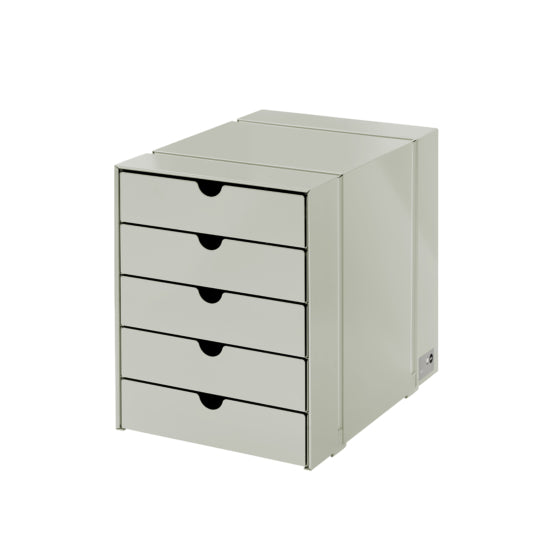 【アウトレット】 USMイノスドロワーセット 5段 ライトグレー